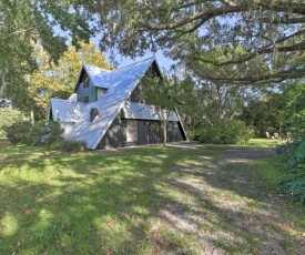 Chic A-Frame Escape with Fire Pit On Private Property