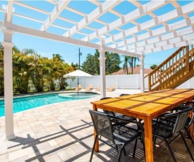 Poolside Palms near Beach with Private Pool home