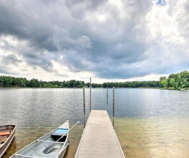 Cozy Cabin with Boats, Fire Pit and Deck On Little Lake