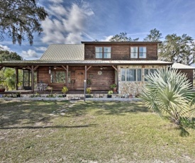 Sebring Ranchero Log Cabin on 40-Acre Farm!