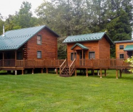 Scenic Log Cabin with Fire Pit and Stocked Creek!