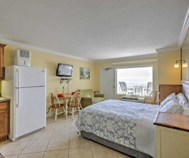 Daytona Beach Studio with Oceanfront Balcony and Pool!