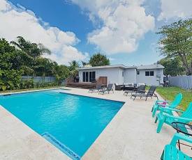 New Listing! Luxe Retreat with Pool in Lush Backyard home