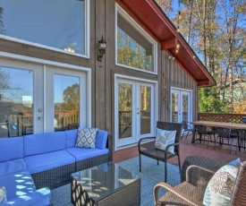 Upscale Lakefront Retreat with Dock and 2 Decks!