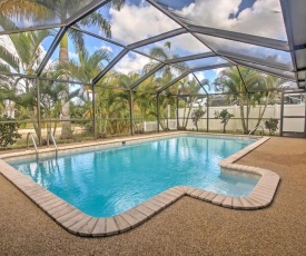 Airy Cape Coral Home with Dock, Private Lanai and Pool