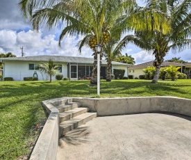 Bright Canalfront House with Boat Dock and Patio!