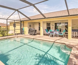 Cape Coral Family Home with Grill, Pool and AC!